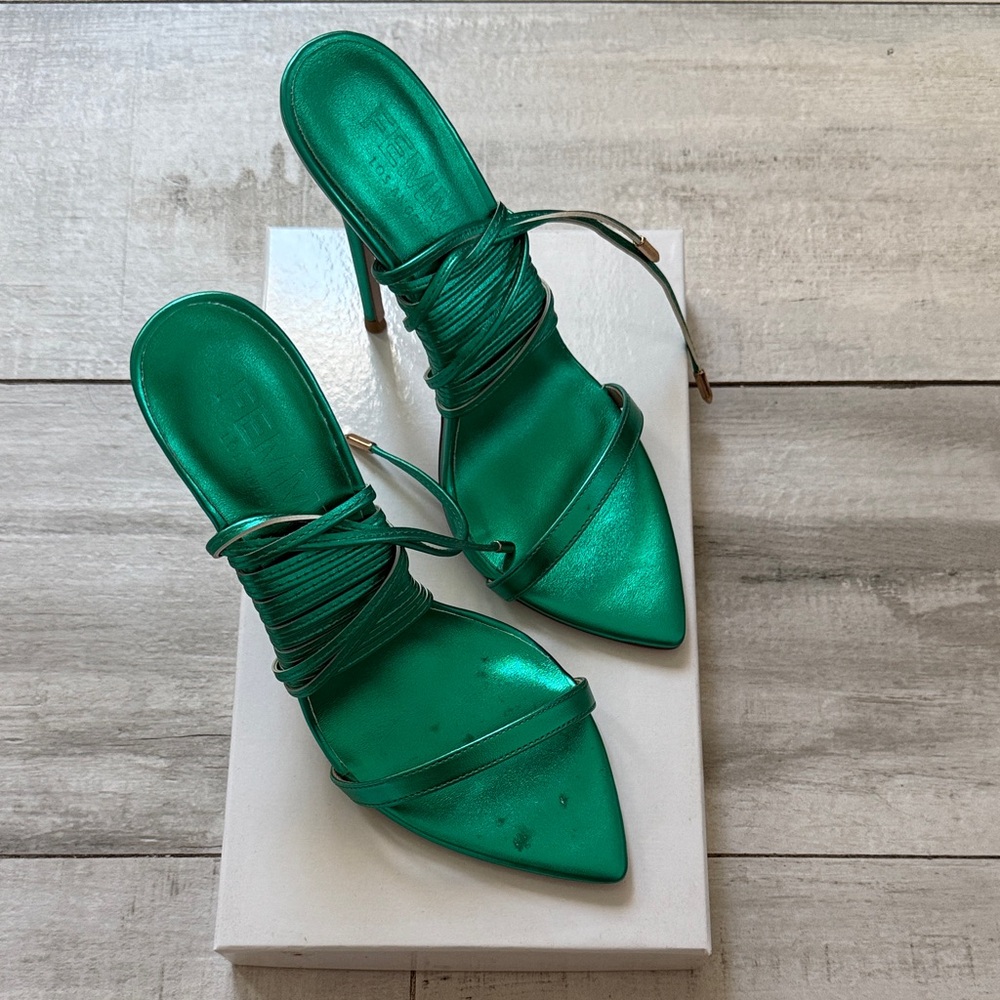 Femme LA Emerald Green Heels